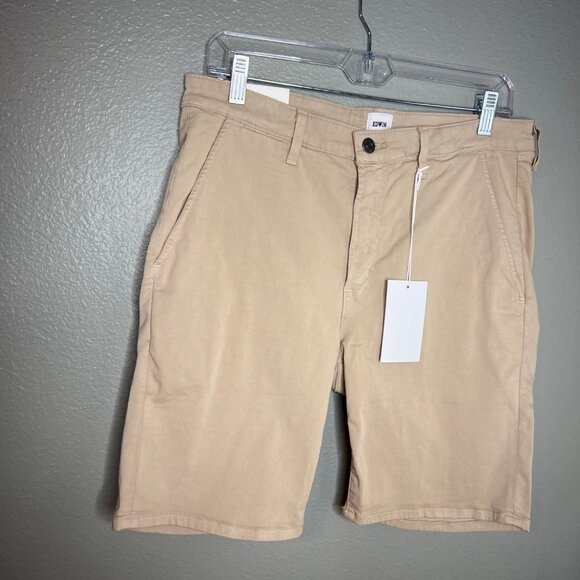 Edwin Mason Shorts Endurance‎ Slim Chino Mens Size 31Oyster Tan Khaki NWT - Picture 2 of 8